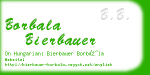borbala bierbauer business card